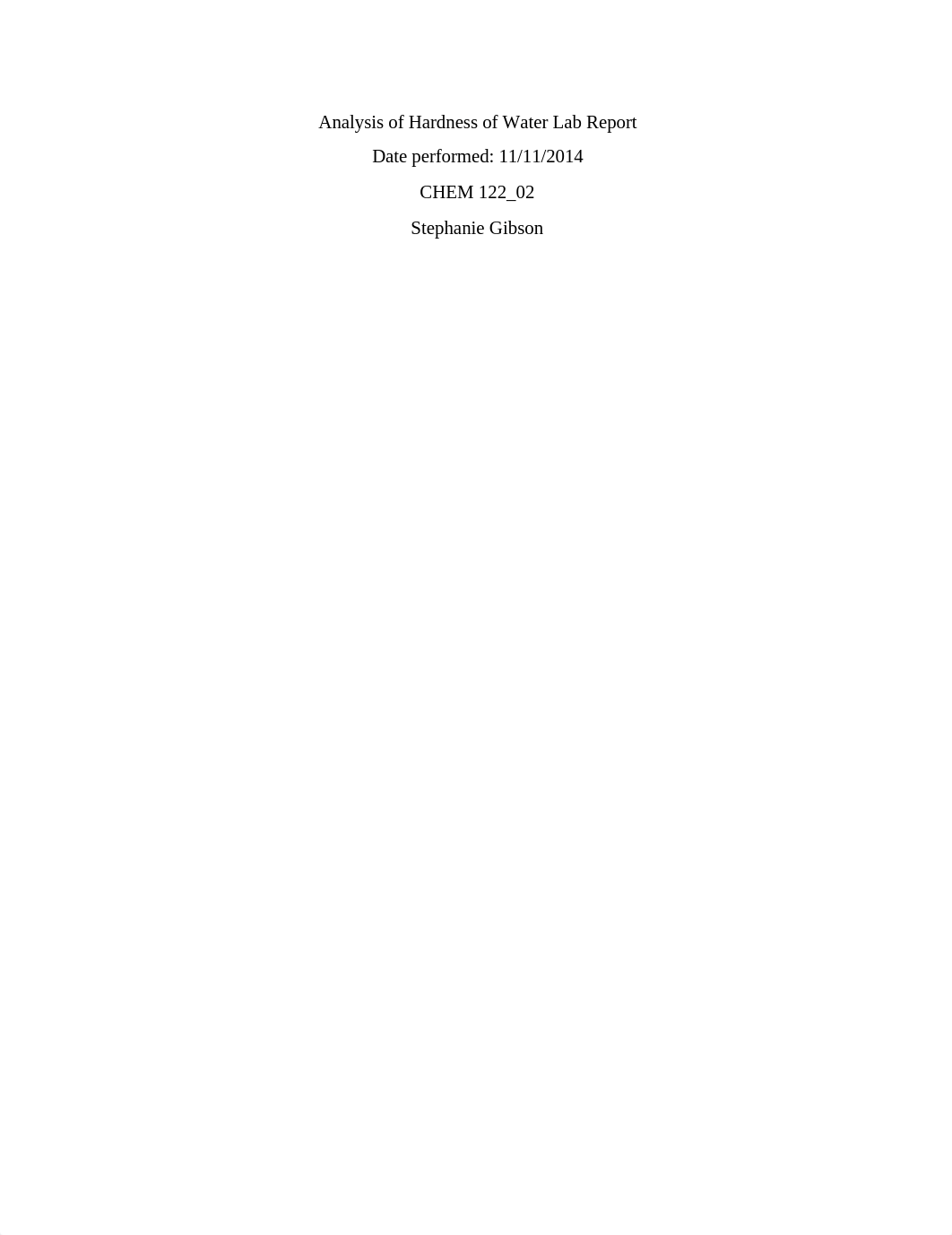 Analysis of Hardness of Water lab report_dh1lrtft7ol_page1