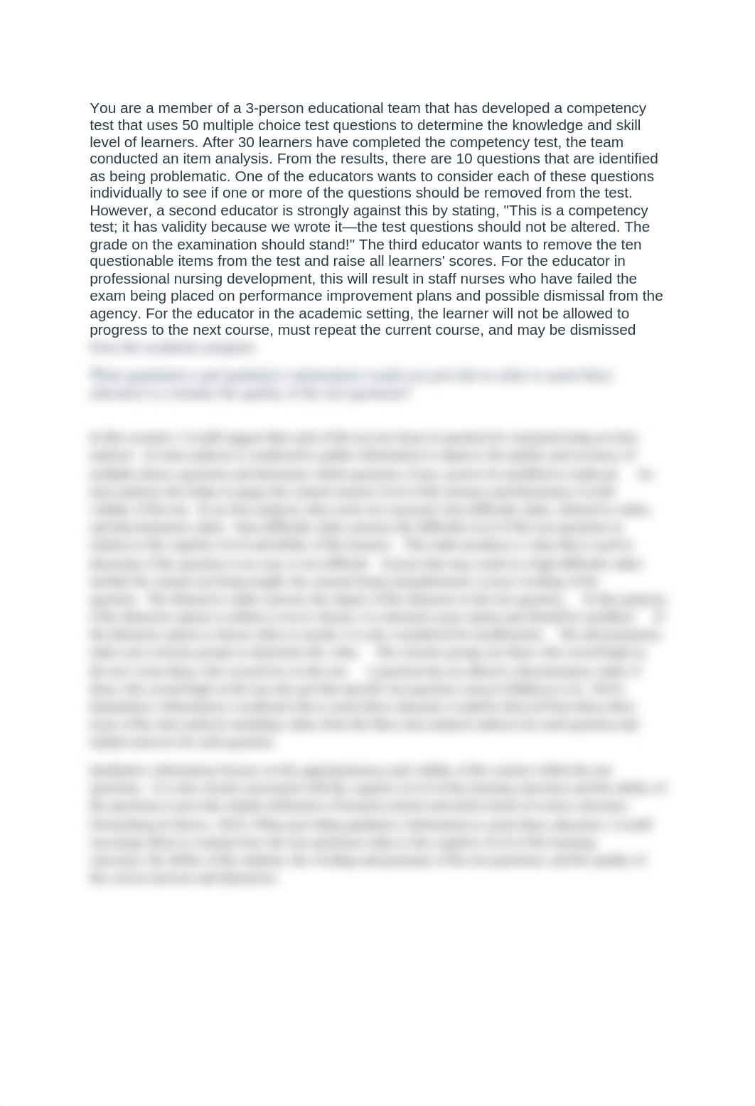 Week 4 Scholarly Discussion Item Analysis.docx_dh1mdjsi5ab_page1