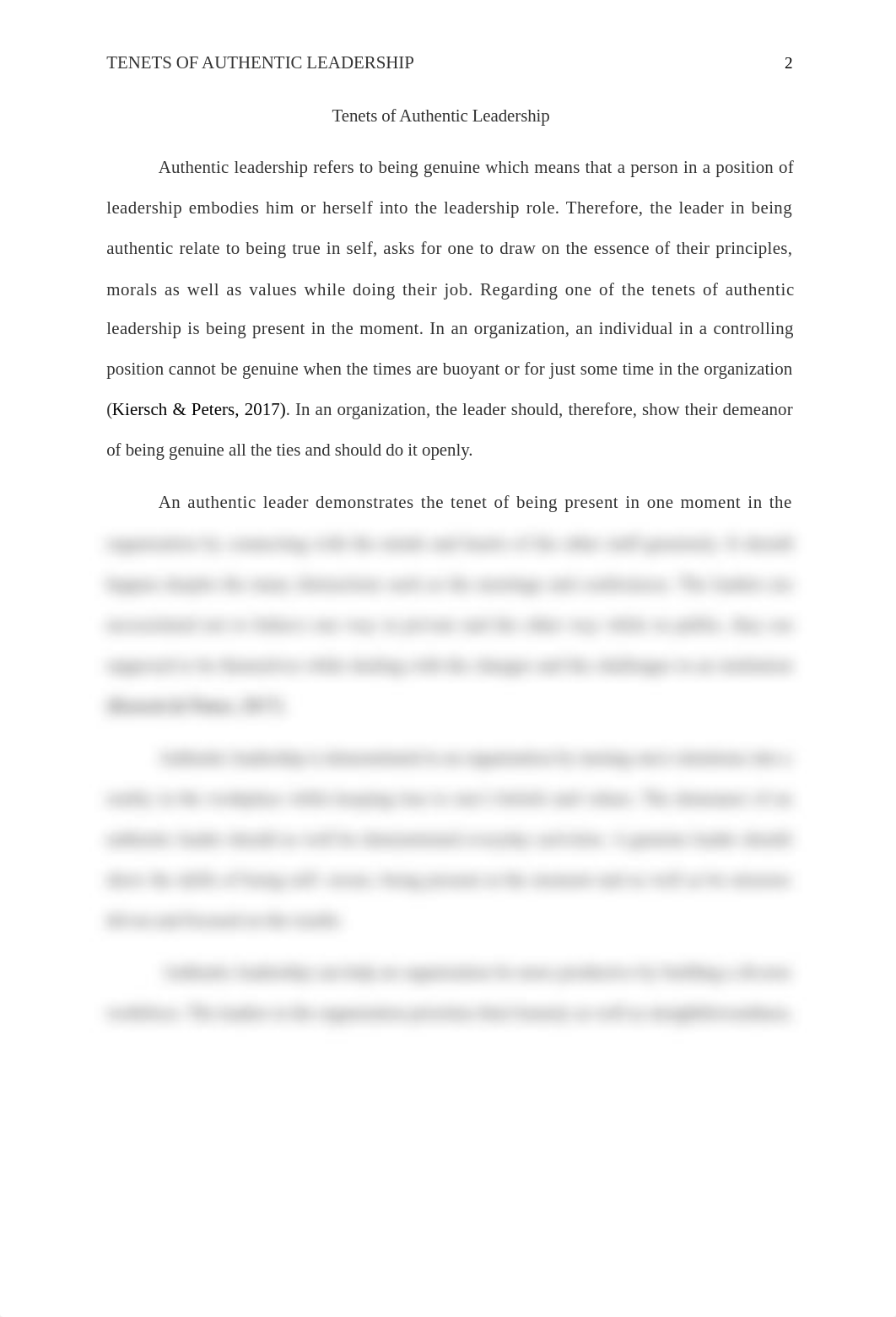 Running head: TENETS OF AUTHENTIC LEADERSHIP
Tenets of Authentic Leade_dh1sahf5ur0_page2