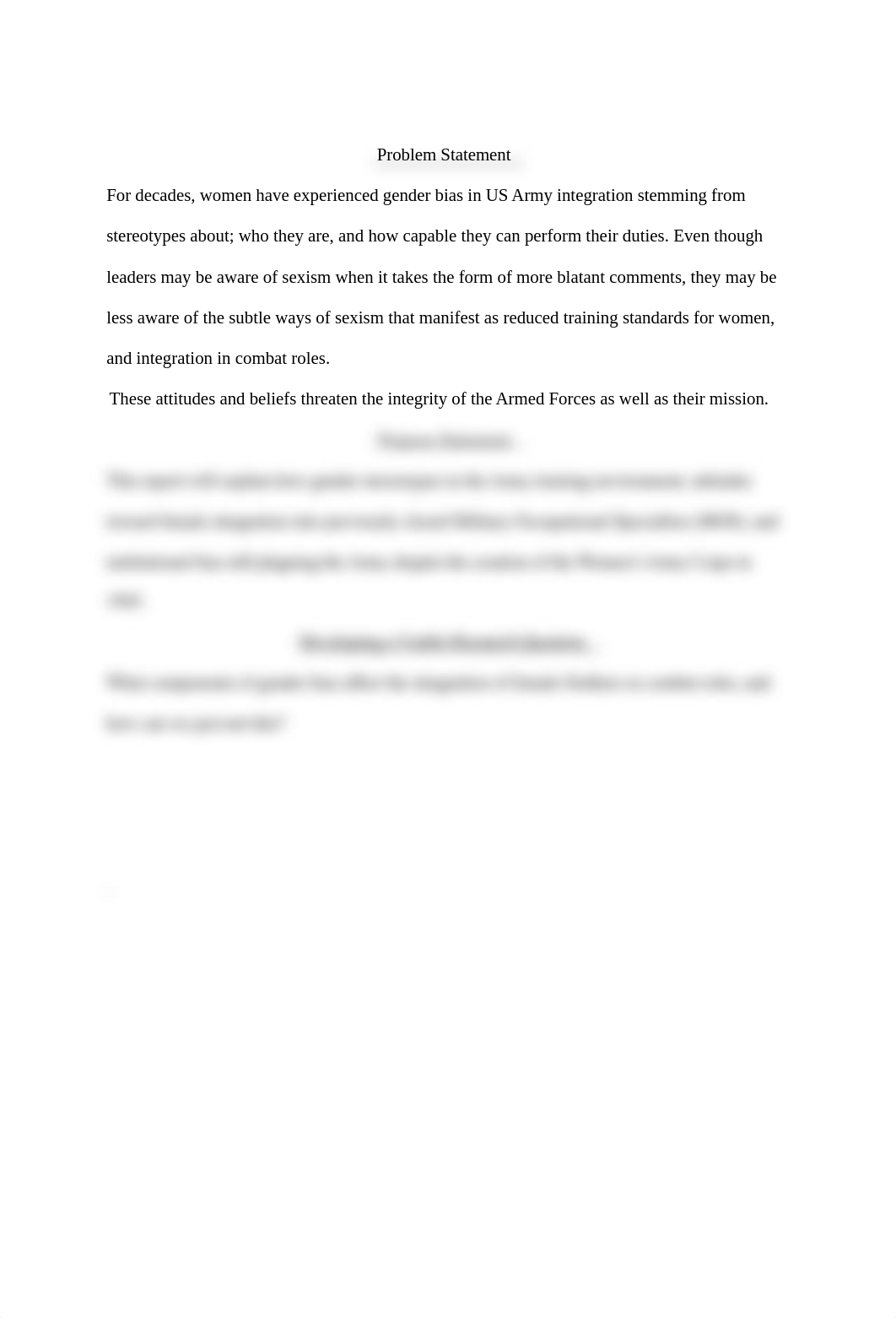 Week # 3, ORGL 408 Research proposal on gender bias in the US Army.docx_dh2nwcy53xz_page1