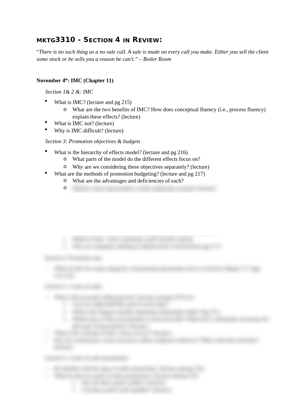 MKTG 3310 Section 4 Study Guide - IMC.docx_dh2ohxc1s43_page1
