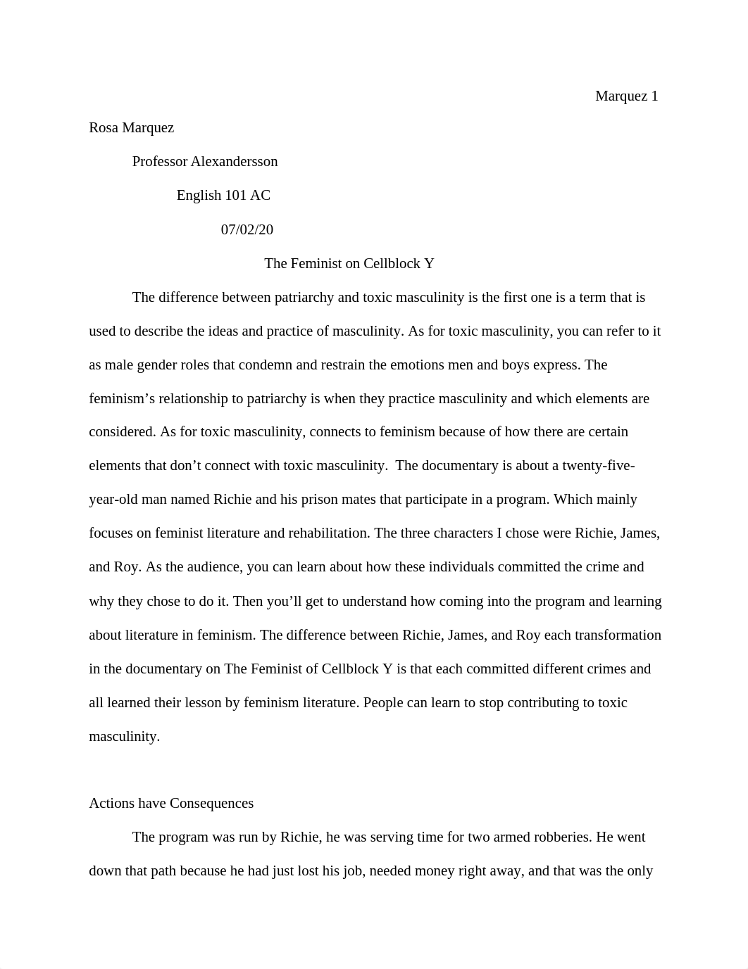 #8_ The Feminist on Cellblock Y Second Draft (3).docx_dh3n2dw1nc4_page1