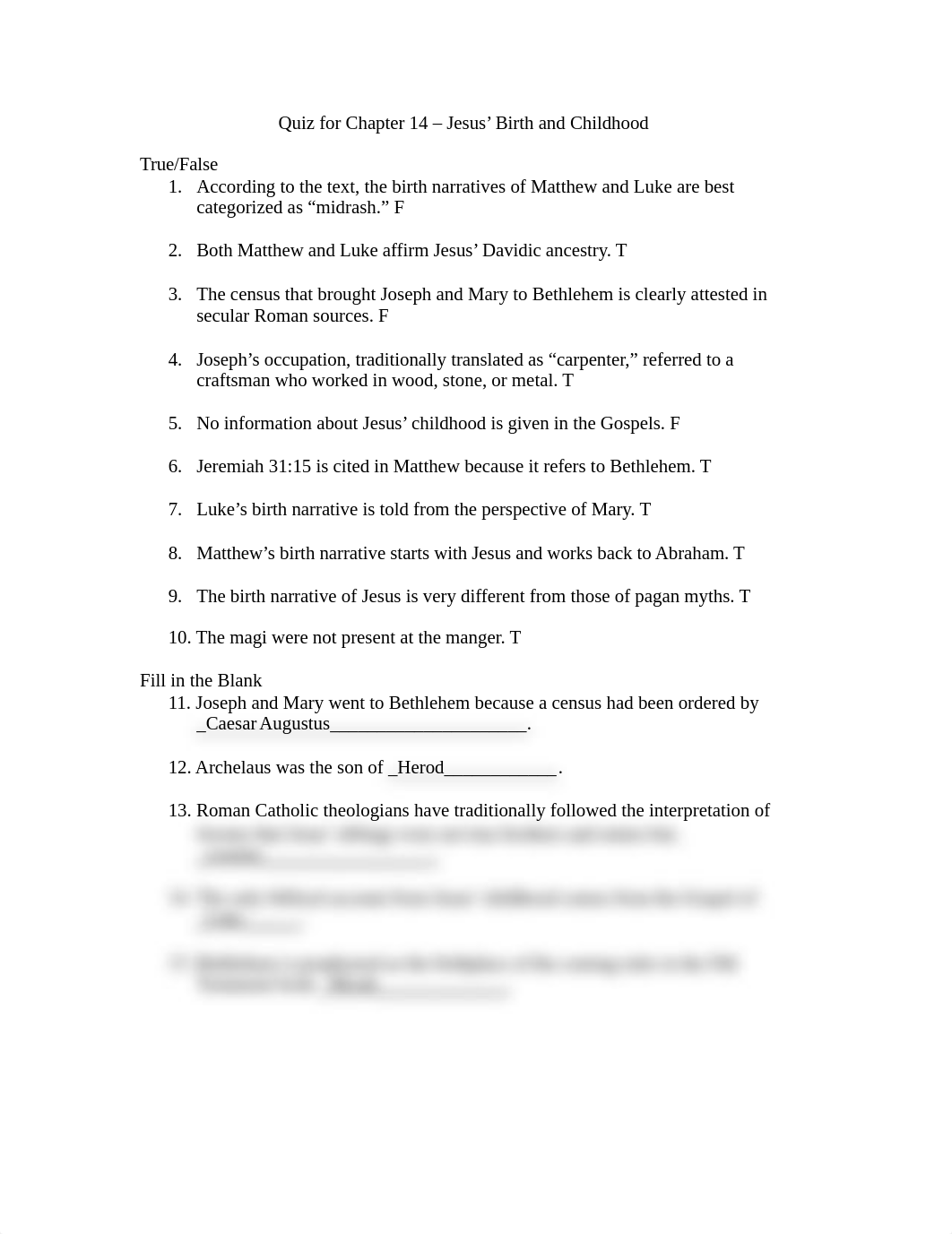 Quiz for Chapter 14 - Jesus' Birth and Childhood.docx_dh3qhc095as_page1