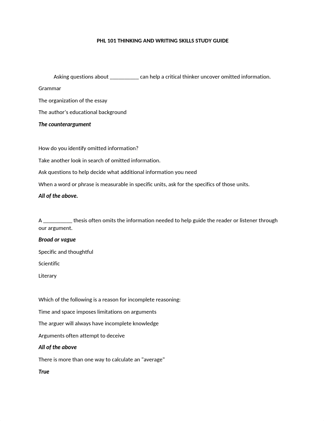 PHL 101 THINKING AND WRITING SKILLS STUDY GUIDE.docx_dh3vyrzxmcx_page1