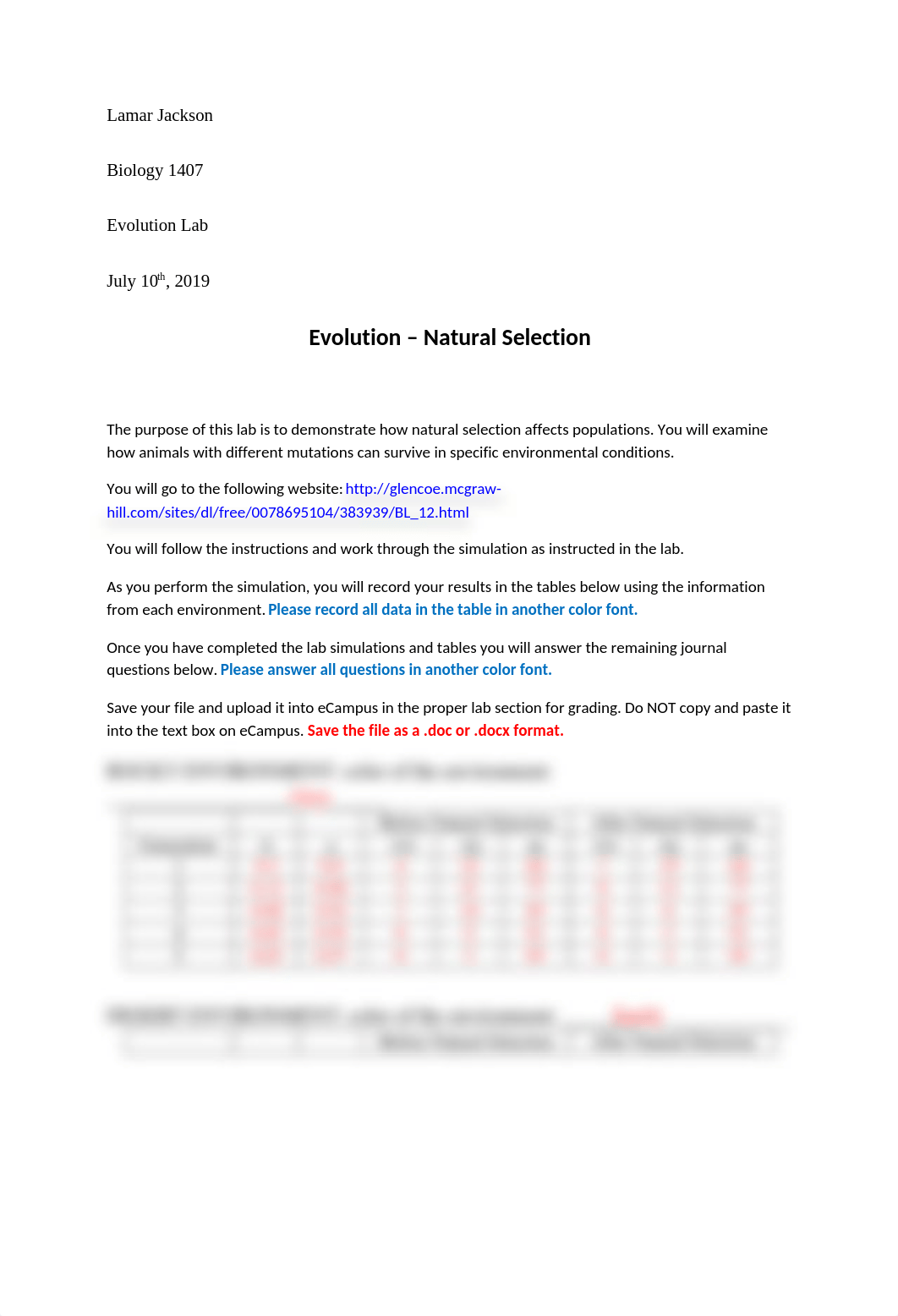 Evolution - Natural Selection (ver B).doc_dh3vyz1txhf_page1