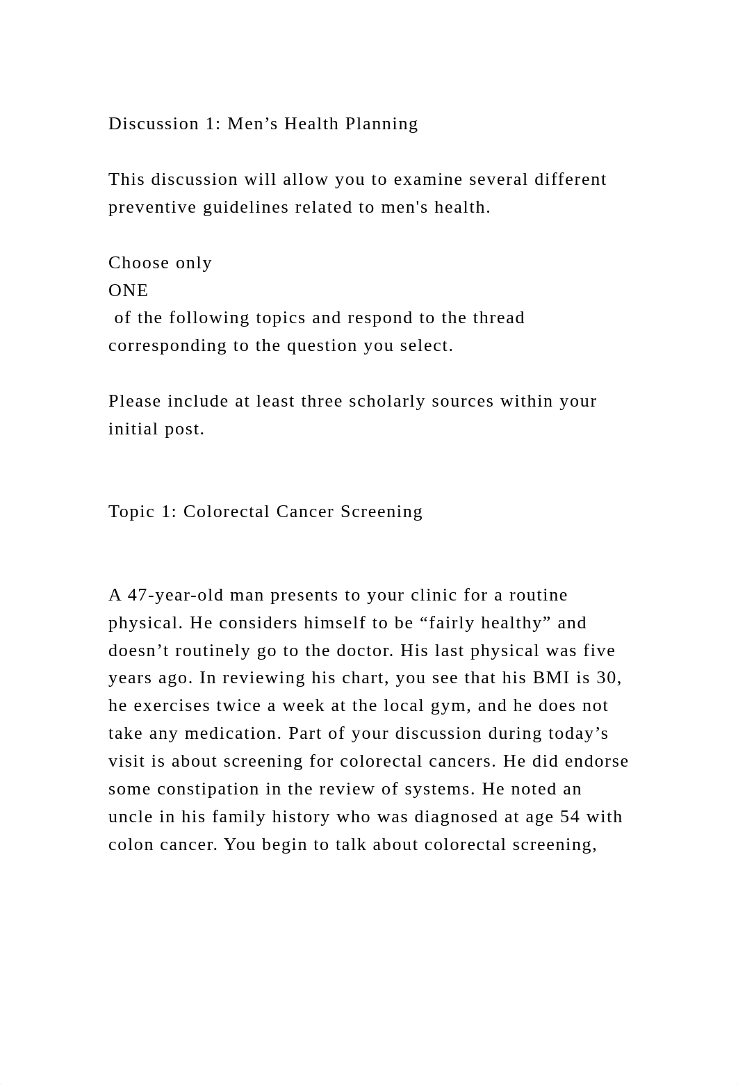 Discussion 1 Men's Health PlanningThis discussion will allow yo.docx_dh4cj94fc7c_page2