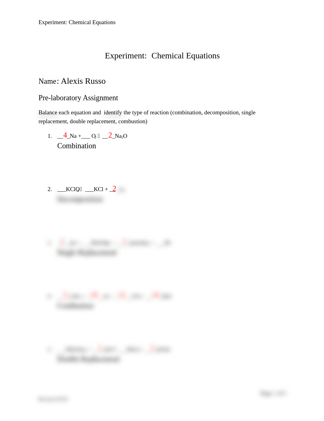 Experiment 10 Prelab questions Chemical Equations.docx_dh4dxmwb3el_page1