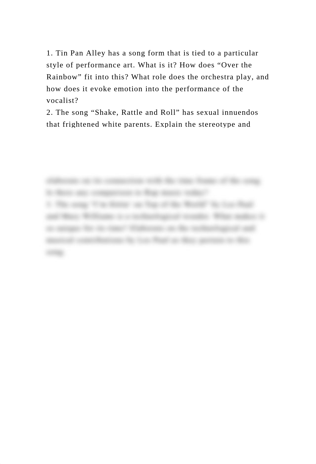 1. Tin Pan Alley has a song form that is tied to a particular style .docx_dh4hba6dam5_page2