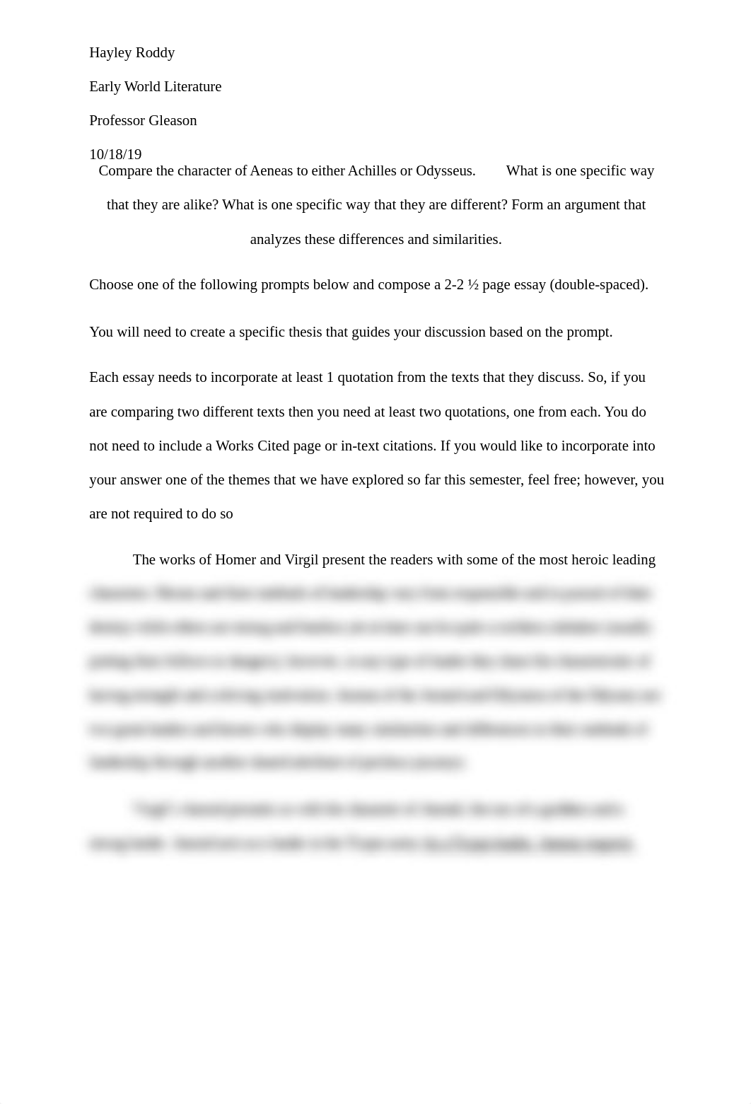 Compare the character of Aeneas to either Achilles or Odysseus.docx_dh4idqalqu0_page1