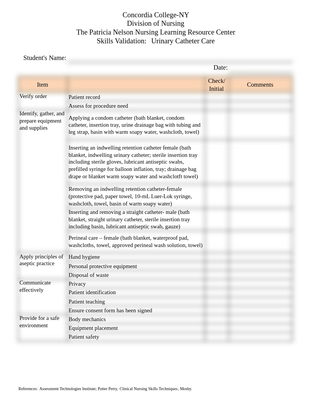 Skills Validation Checklist GU Care.pdf_dh4lih3ptjc_page1