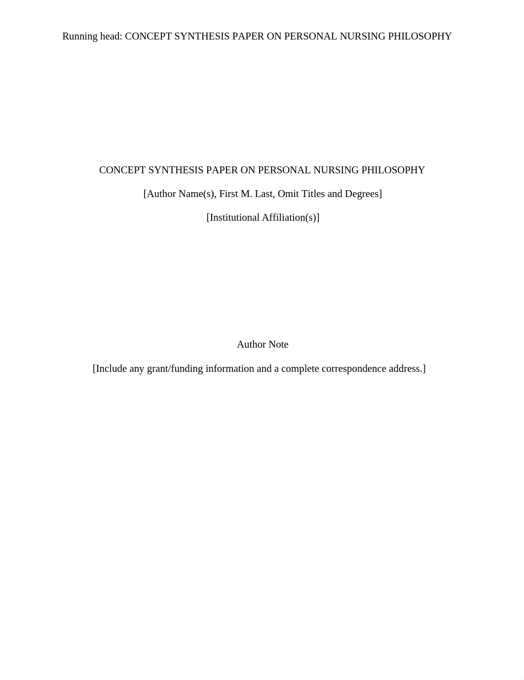 CONCEPT SYNTHESIS PAPER ON PERSONAL NURSING PHILOSOPHY.docx_dh4pqqkbhdw_page1