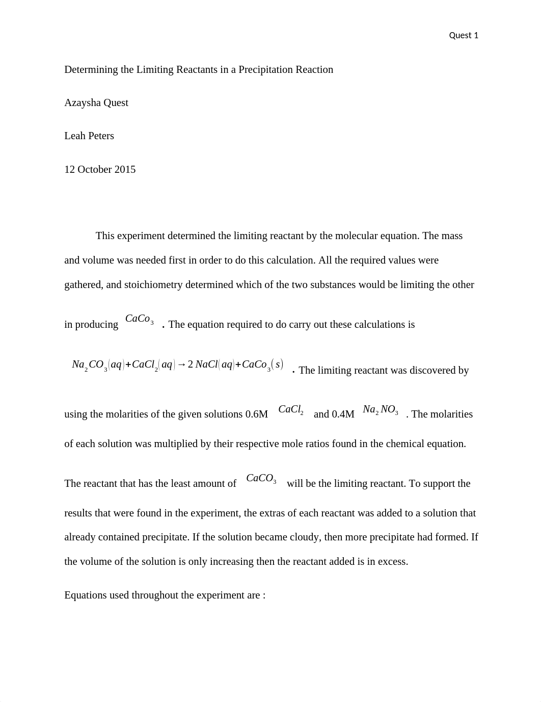 Chemistry Lab report #2 Limiting Reactant_dh4qi0kdt46_page1