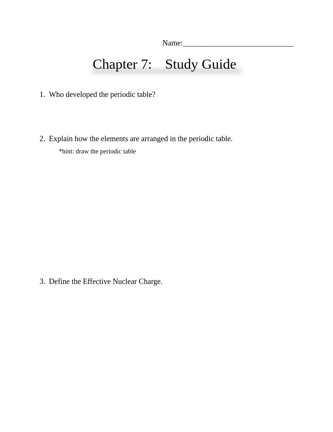 Gen Chem Chapter 7 Study Guide_dh4rc6odrhh_page1