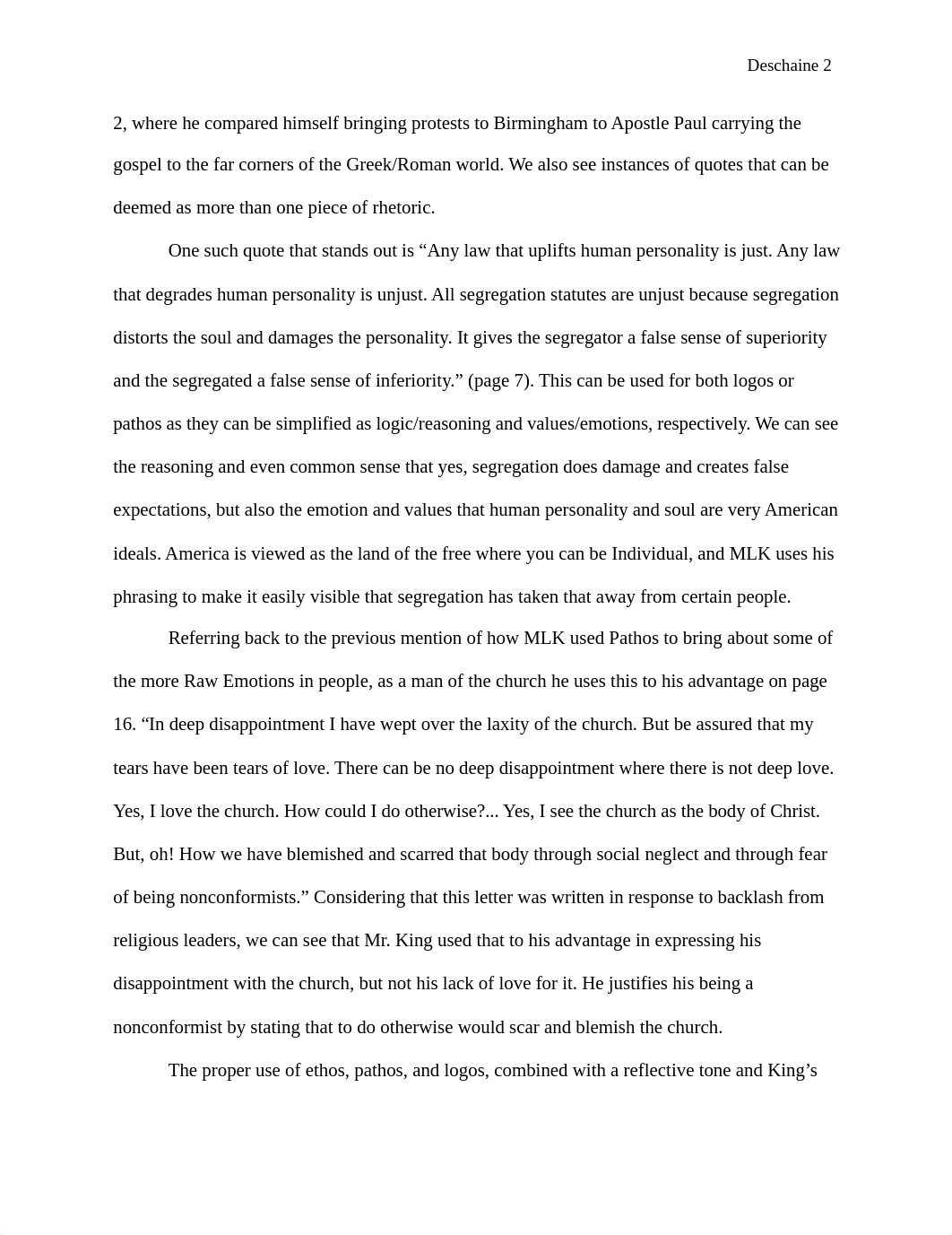 Rhetorical Analysis of "Letter from Birmingham Jail".docx_dh4tco6st8j_page2