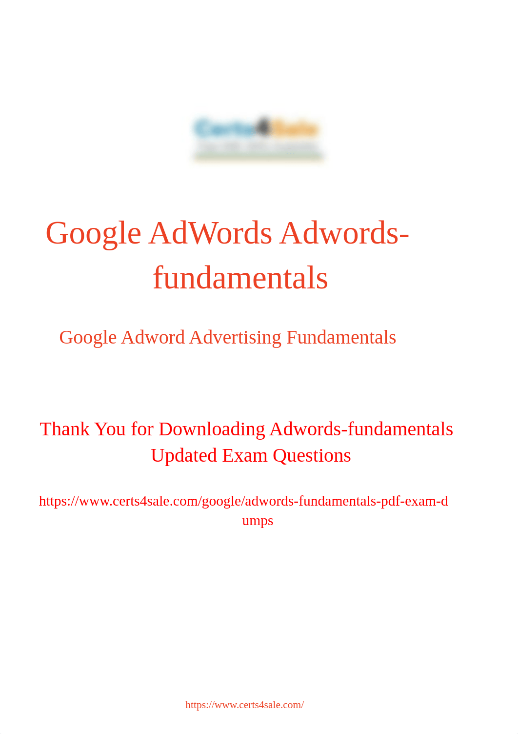 Adwords-fundamentals Exam Dumps Questions Updated 2018.pdf_dh4tovcuxgv_page1