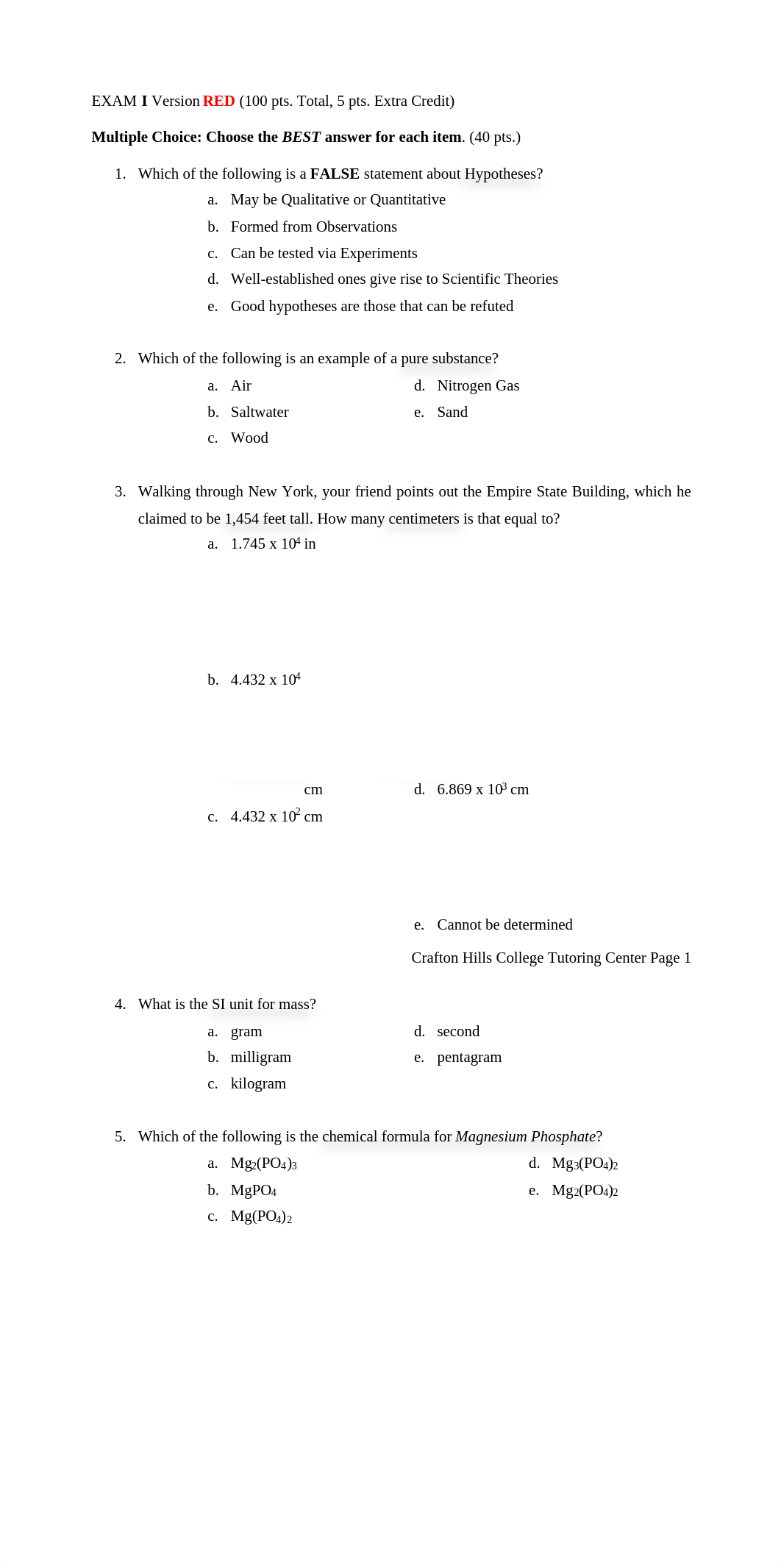 CHEM101 Mock Exam 01 RED Version.pdf_dh4ucvxbxkw_page1