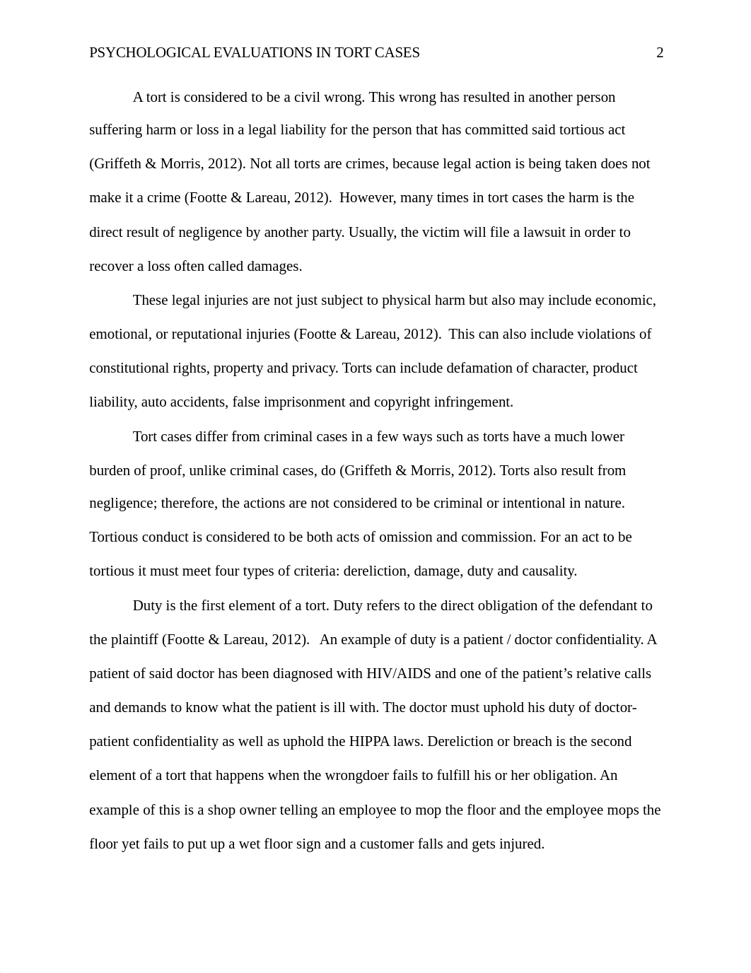 FMH 590 Week 3 Psychological Evaluation of Emotional Damages in Tort Cases.docx_dh50tdxzzl1_page2