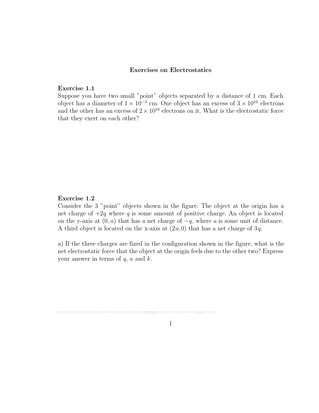 Electrostatics Problem Set_dh52qmzkgcj_page1