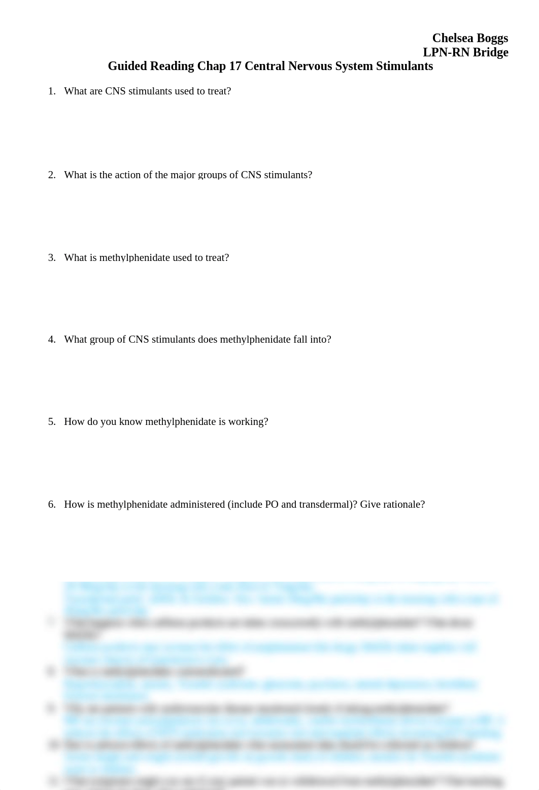 Guided Reading Chap 17 Central Nervous System Stimulants.docx_dh54uuq7ku7_page1