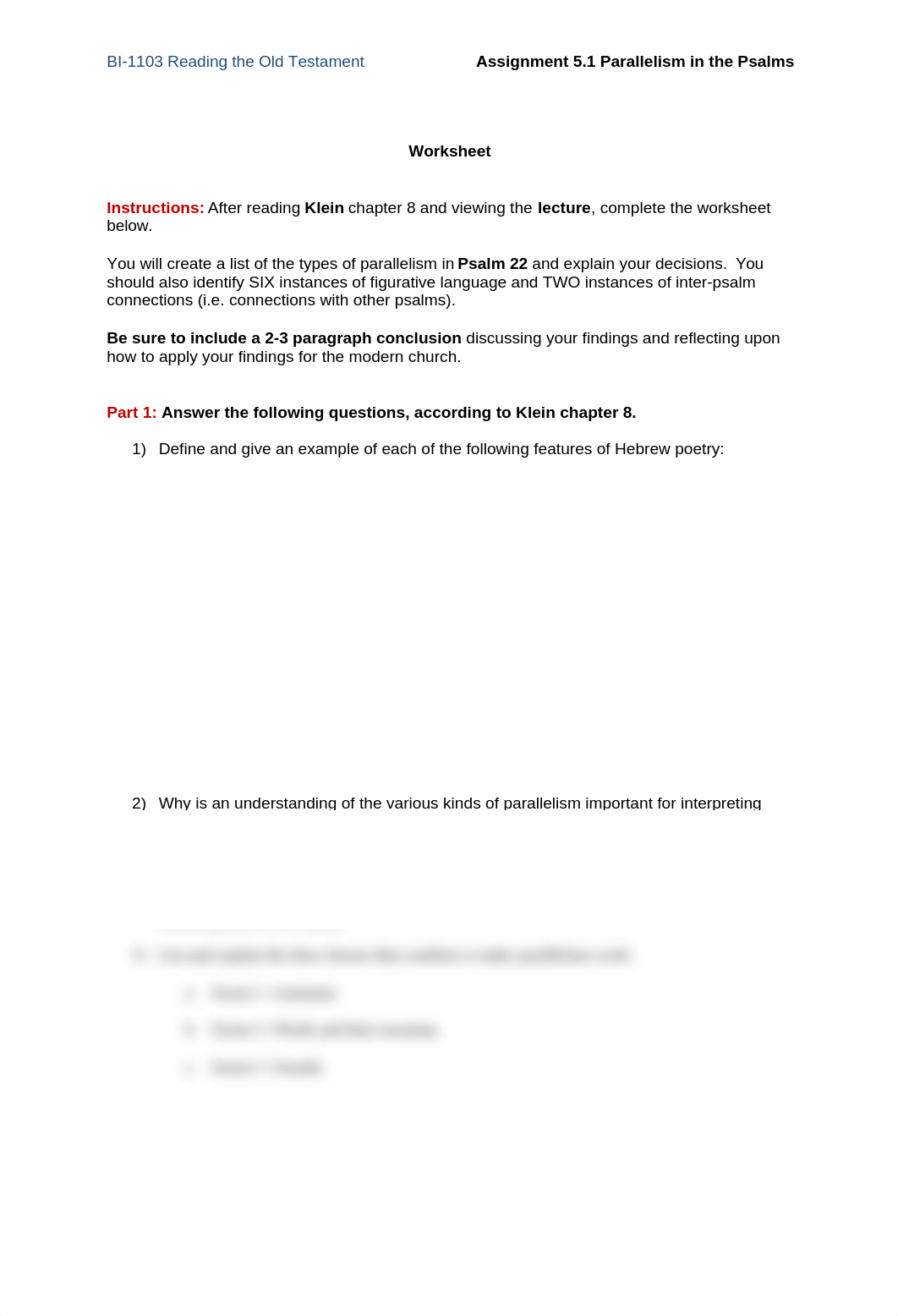Assignment 5.1 Parallelism in Psalm 22 Worksheet Loren Woods.docx_dh55or5grv6_page1