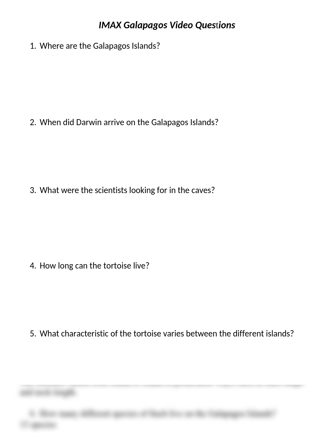 IMAX Galapagos Video questions.docx_dh5h8nh4b8b_page1