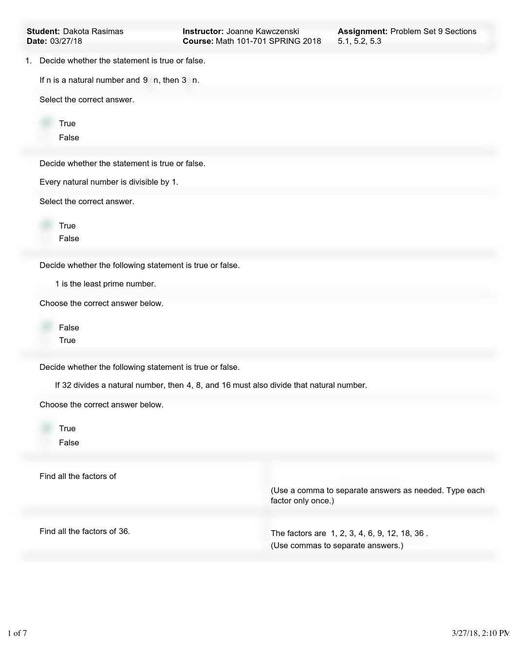 Problem Set 9 Sections 5.1, 5.2, 5.3-Dakota Rasimas.pdf_dh5pt68h2b4_page1