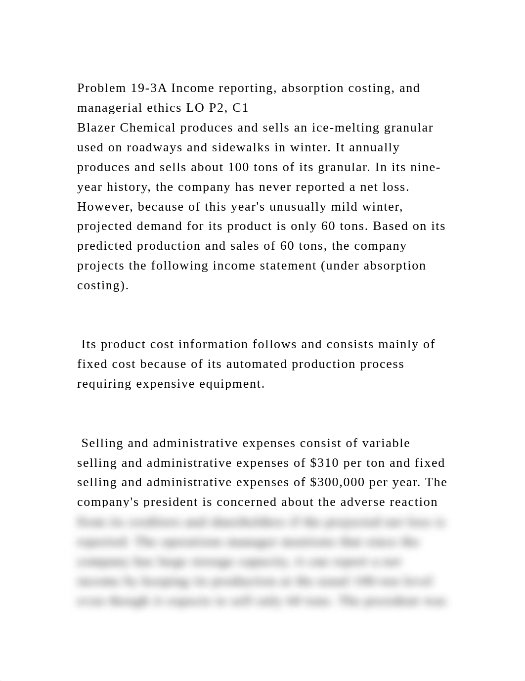 Problem 19-3A Income reporting, absorption costing, and managerial e.docx_dh5tiejjbxv_page2