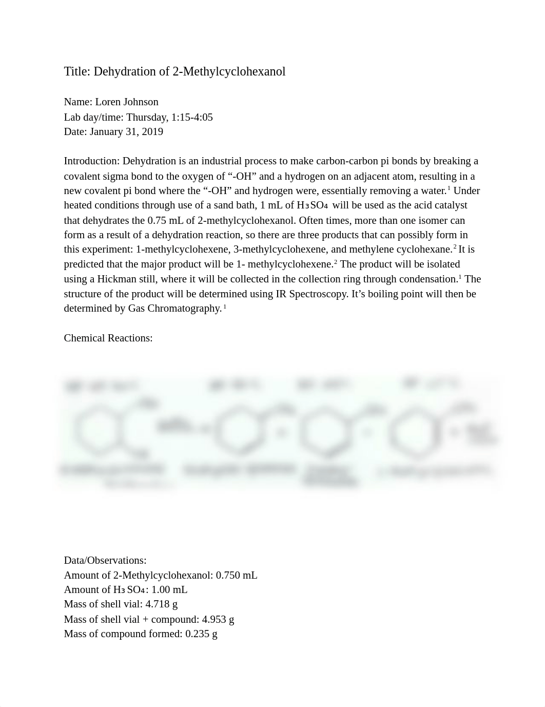 title dehydration of 2-methylcyclohexanol.pdf_dh5x6x61s49_page1