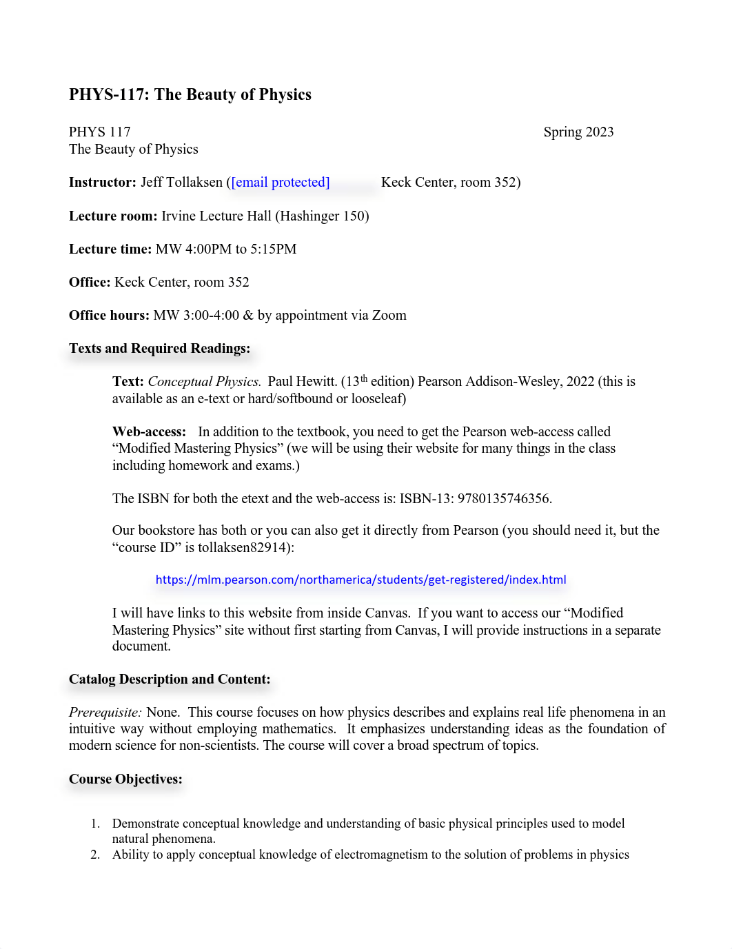 PHYS-117 Beauty of Physics SYLLABUS spring 2023.pdf_dh5y19pfswf_page1