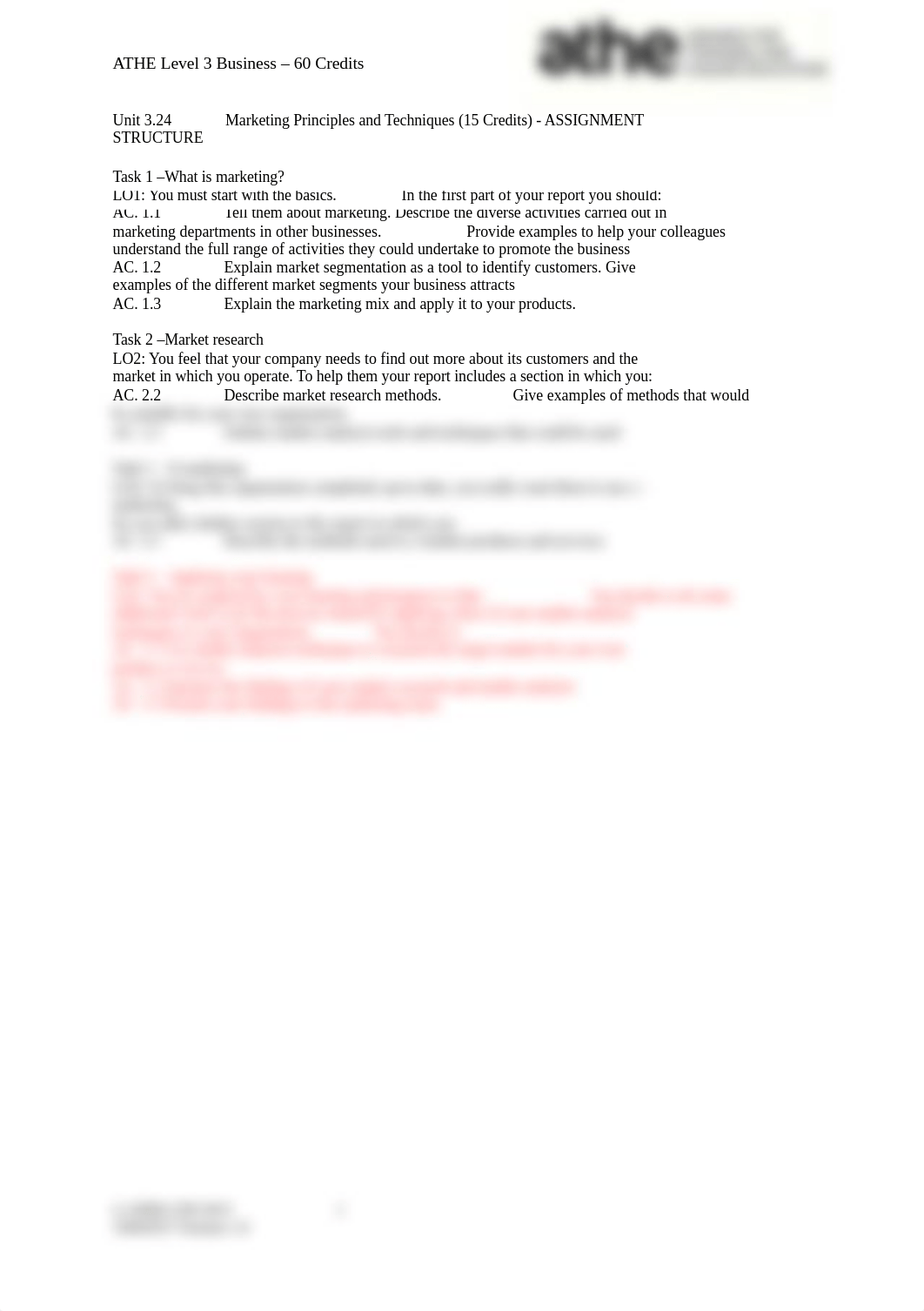 STRUCTURE ATHE Level 3 Unit 3.24 Assignment Structure.doc_dh6845959ik_page1