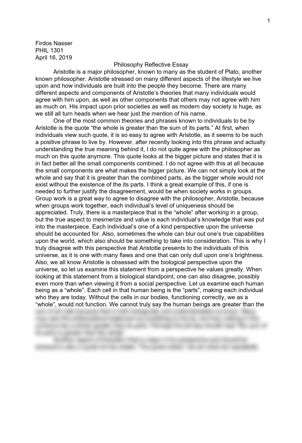 ARISTOTLE REFLECTIVE ESSAY.pdf_dh716zs9j0v_page1