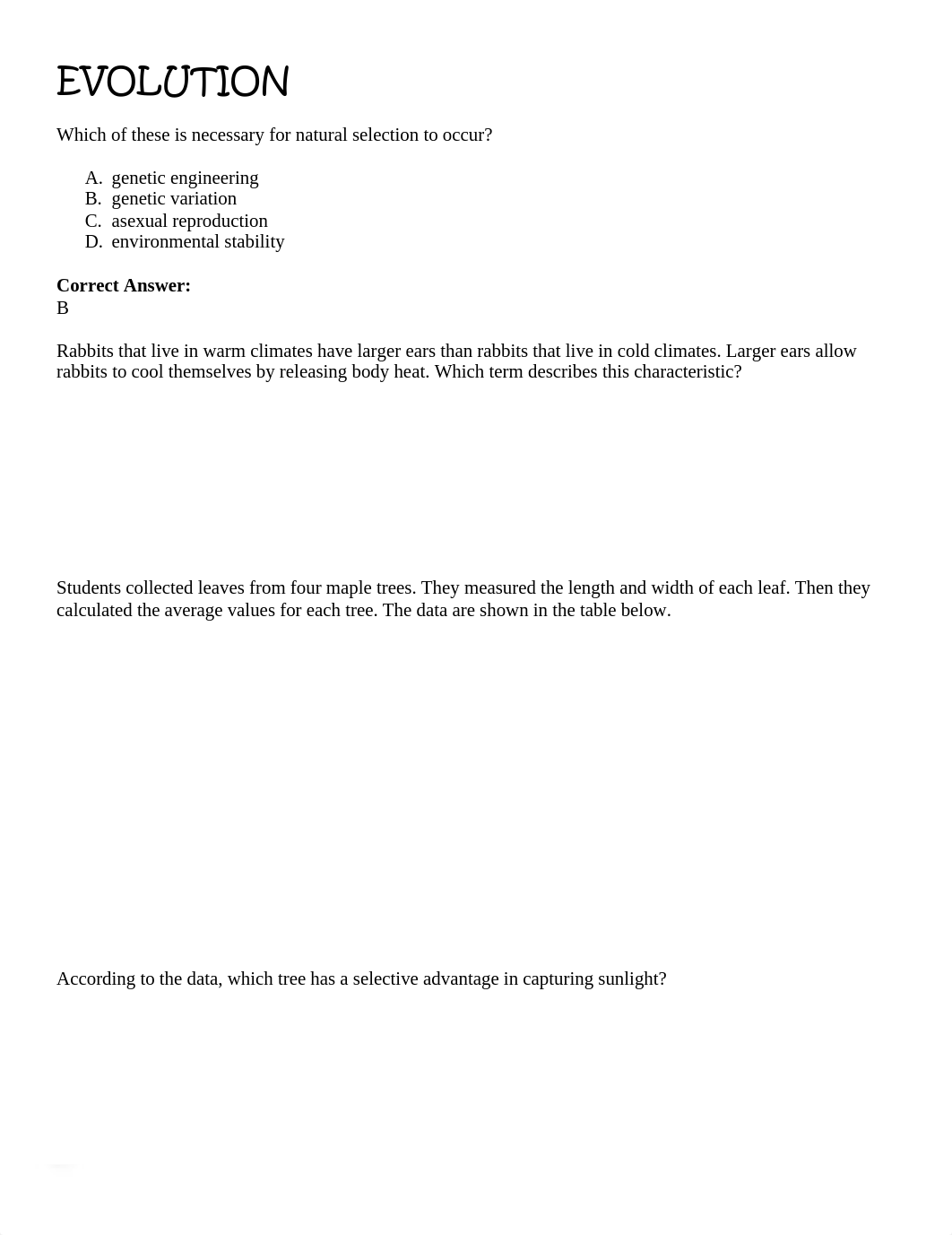 Maryland State sample questions EVOLUTION.pdf_dh71n9nsg0z_page1