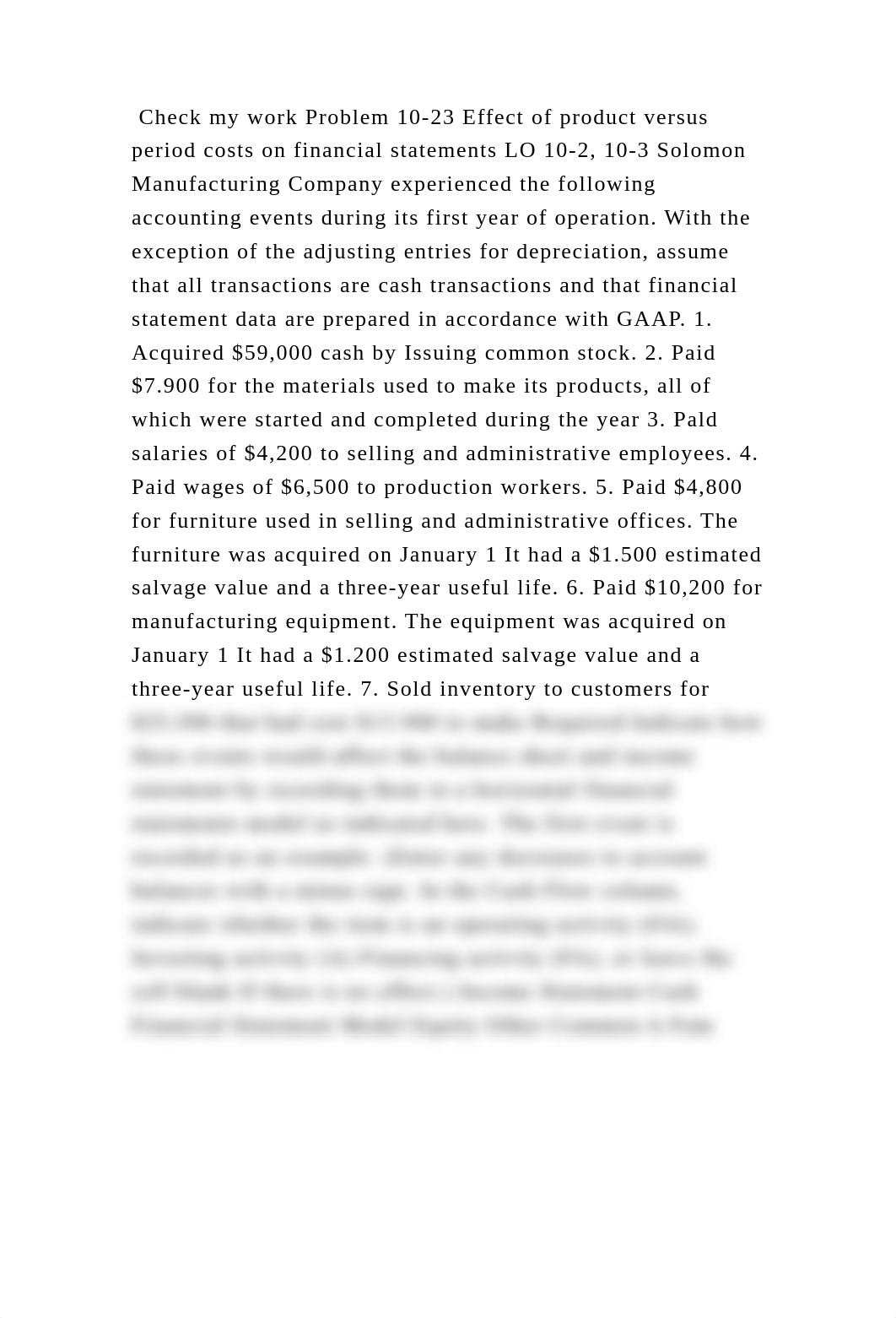 Check my work Problem 10-23 Effect of product versus period costs on .docx_dh7amd8v95p_page2