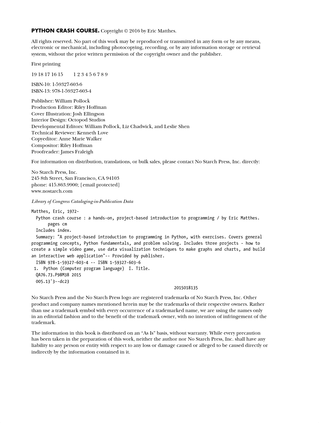 Eric Matthes - Python Crash Course. A Hands-On, Project-Based Introduction to Programming - 2015_dh7tgi1ptvx_page5