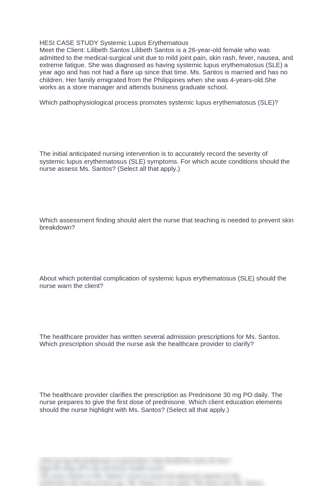 HESI CASE STUDY Systemic Lupus Erythematous.docx_dh7ujmhke7i_page1