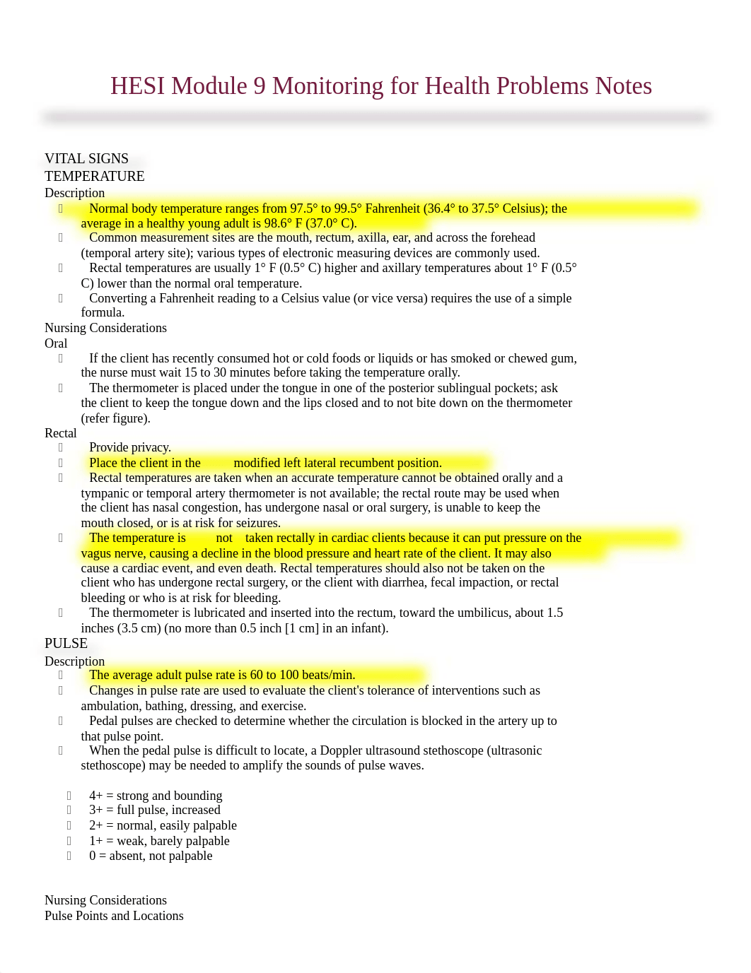 HESI Module 9 Monitoring for Health Problems Notes.docx_dh84p3twnx6_page1