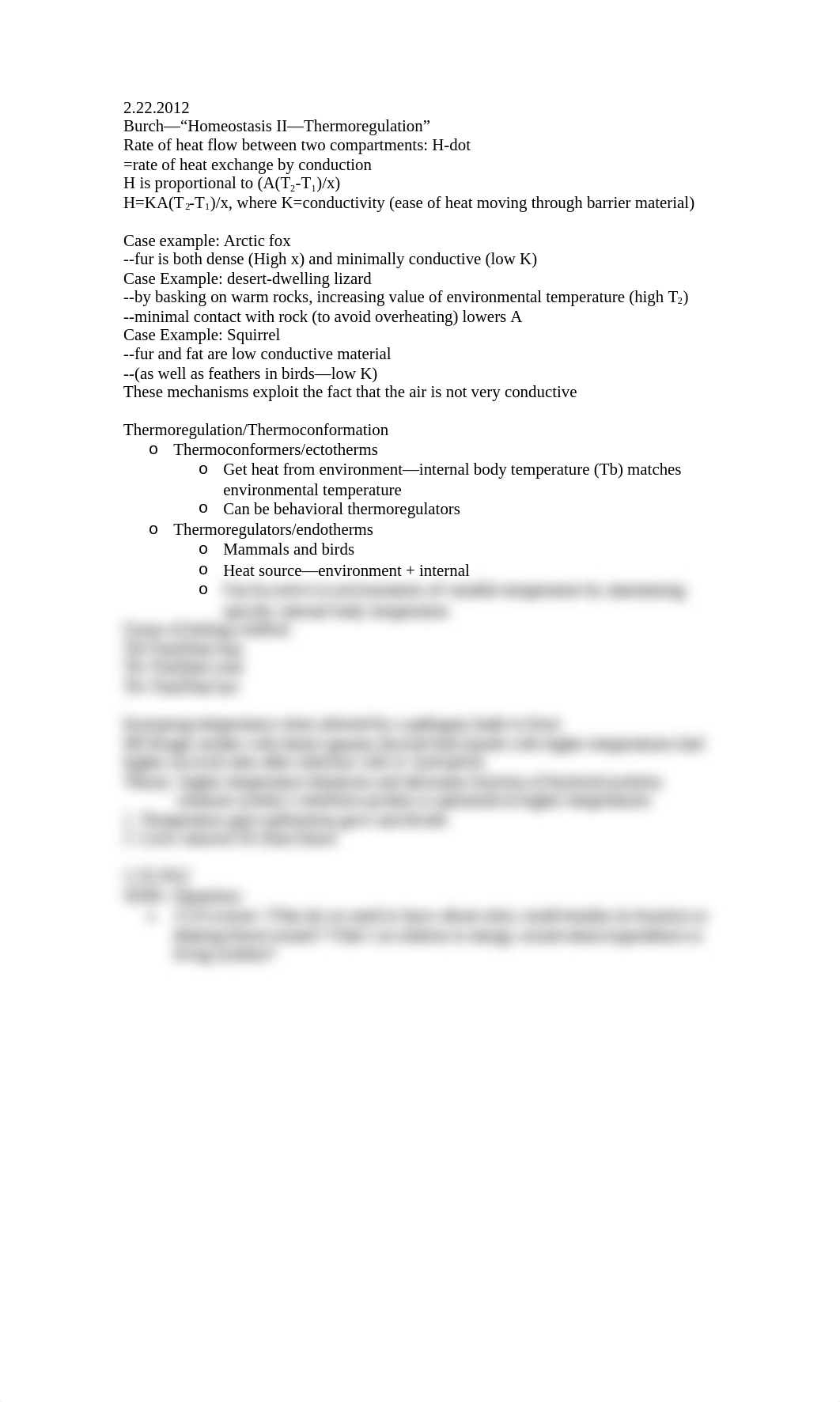 Macrobiology - Thermoregulation, Thermoconformation Notes_dh872p7vqny_page1