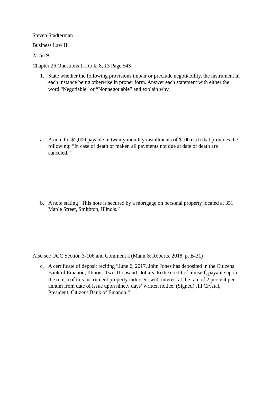 Business Law II Chapter 26 Questions.docx_dh878vv45wf_page1