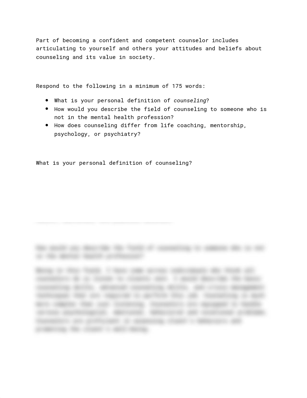 Week 5 Discussion CCMH_502.pdf_dh8vgn6ls69_page1