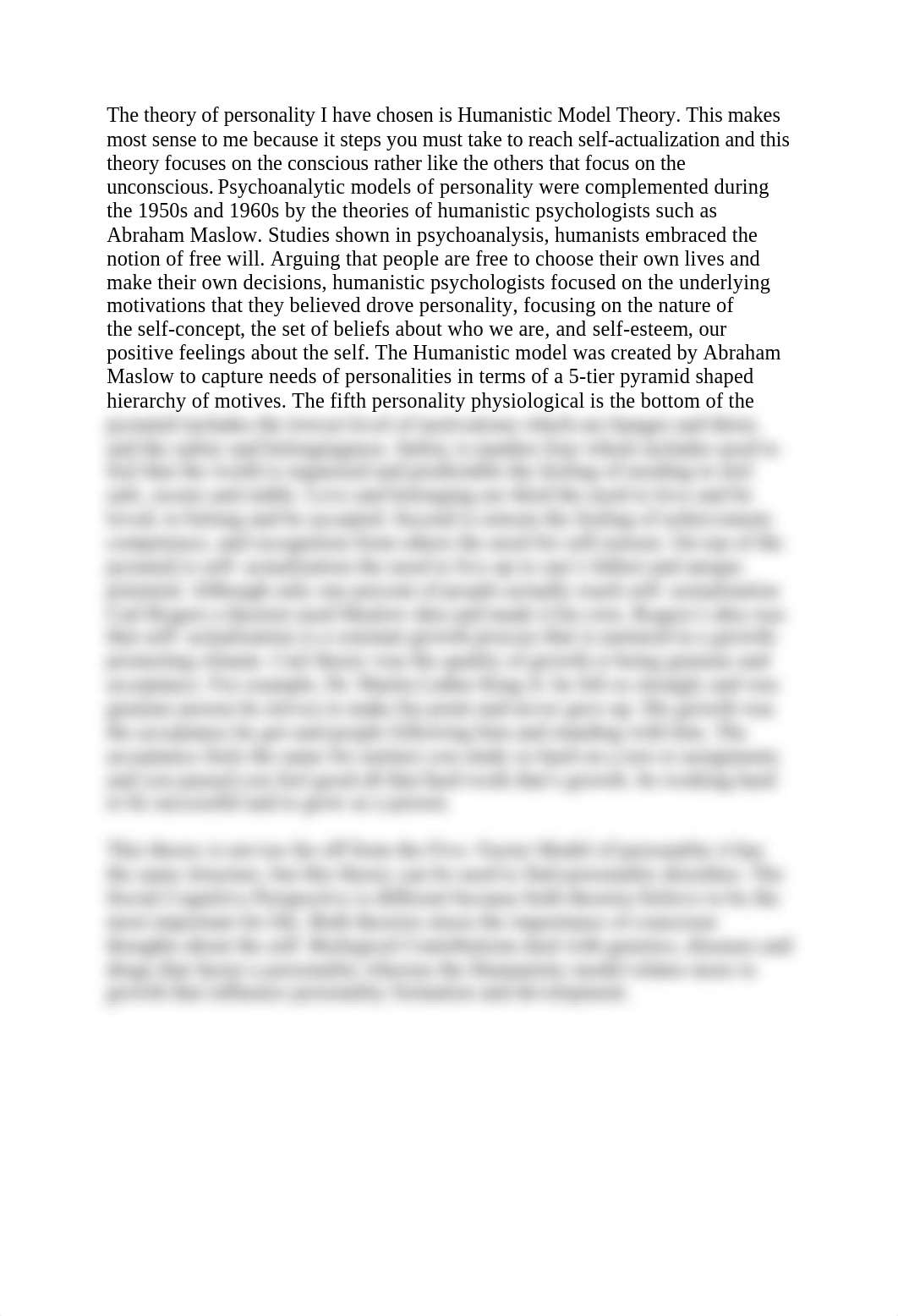 The theory of personality I have chosen is Humanistic Model Theory.docx_dh8wyemdond_page1