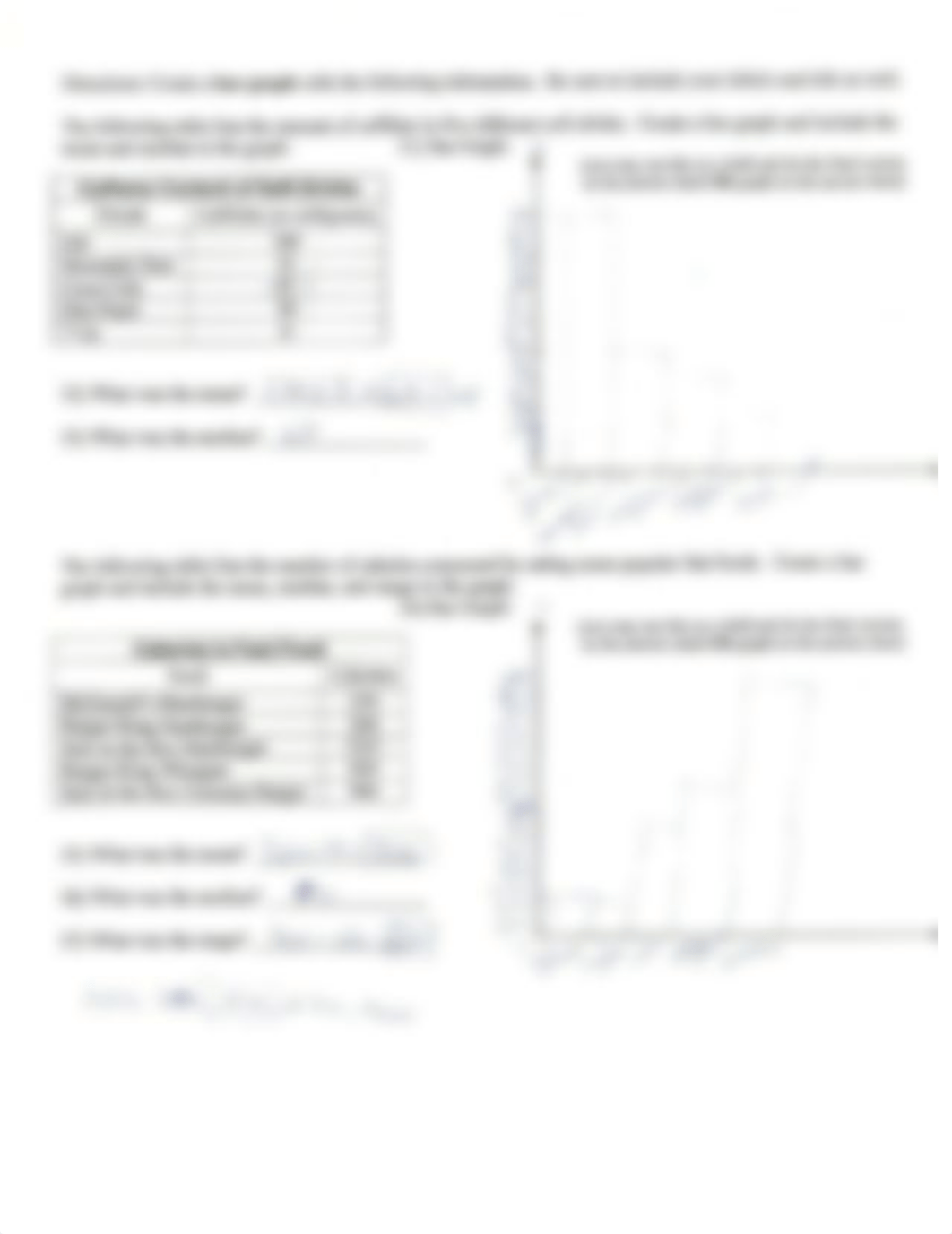 Terms, Mean, Median, Mode, Range, Bar Graph, Ratios and Pie Chart_dh9bxi8p6ak_page3