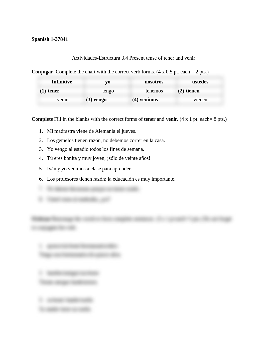 Actividades-Estructura 3.4 Present tense of tener and venir.doc_dh9whgzhosq_page1