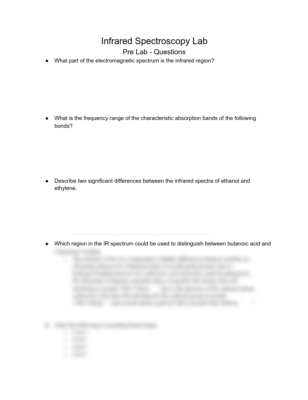 Infrared Spectroscopy Lab Pre Lab Questions.pdf_dh9wjigh0qm_page1