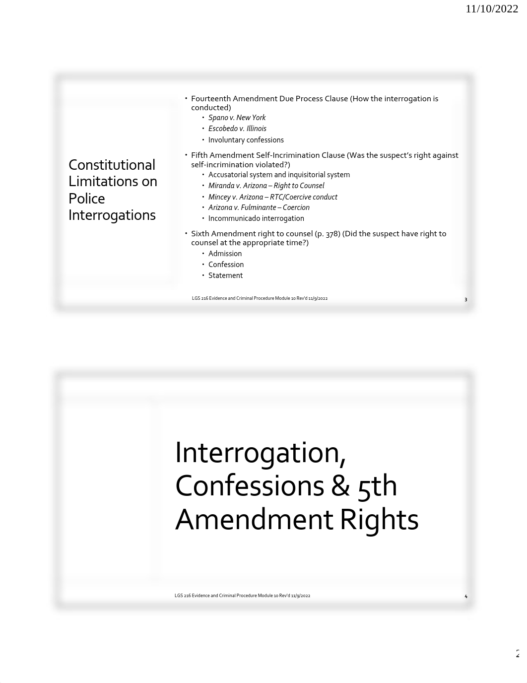 Module 10 PowerPoint Confessions and Eyewitness Identifications FA2022.pdf_dha8lp98dfn_page2