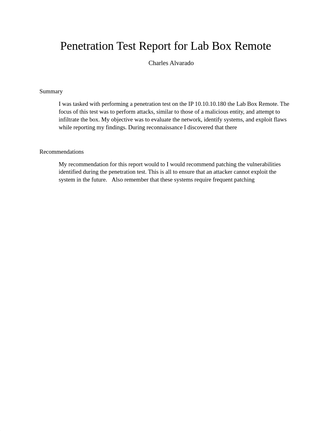 Penetration Test Report for Lab Box Remote.docx_dhat1yh6cpy_page1