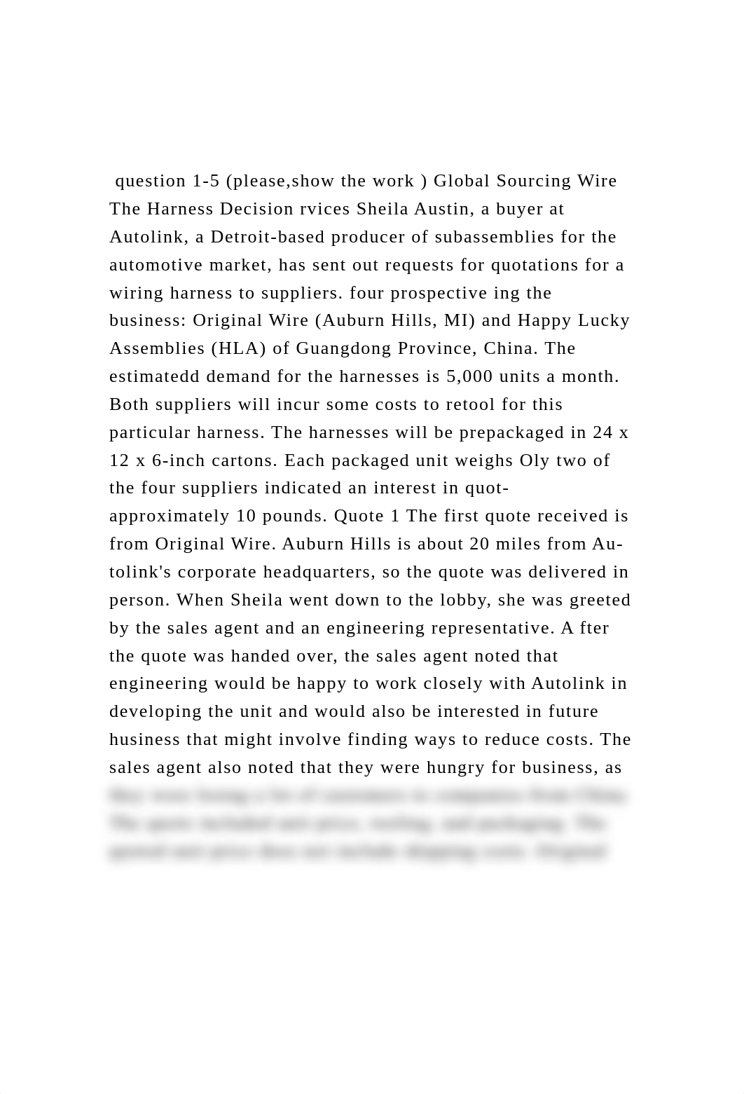 question 1-5 (please,show the work ) Global Sourcing Wire The H.docx_dhbcdpx7tm0_page1