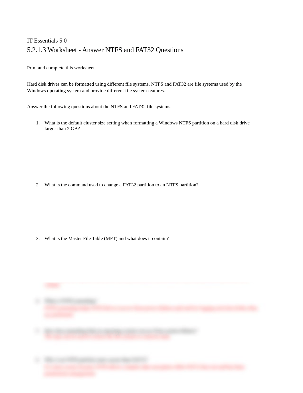 5.2.1.3 Worksheet - Answer NTFS and FAT32 Questions_dhbg9kcavjz_page1