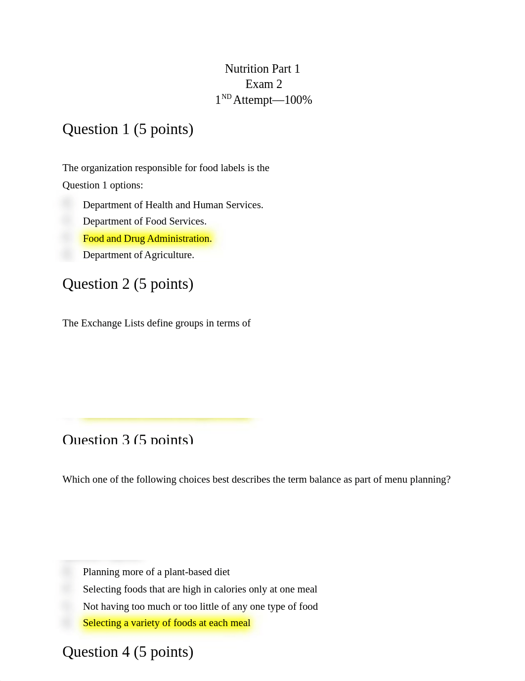 Nutrition Part 1 EXAM 2 1ST ATTEMPT.docx_dhbty20p2tb_page1