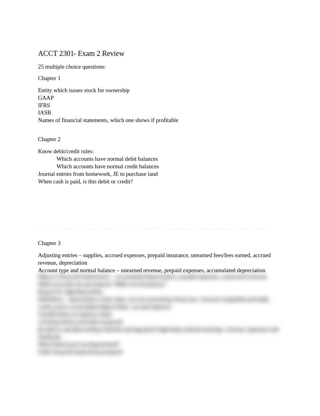 ACCT 2301 Exam 2 Review_dhbx0m7da0x_page1