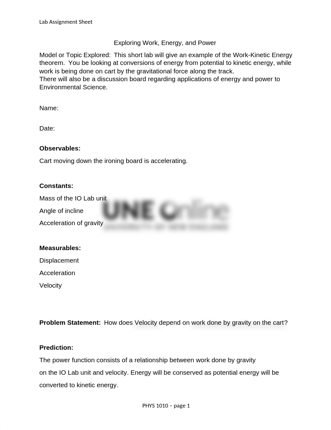 PHY_Lab 10 - Exploring Work Energy and Power  Assignment Sheet.docx_dhcat27ccr3_page1